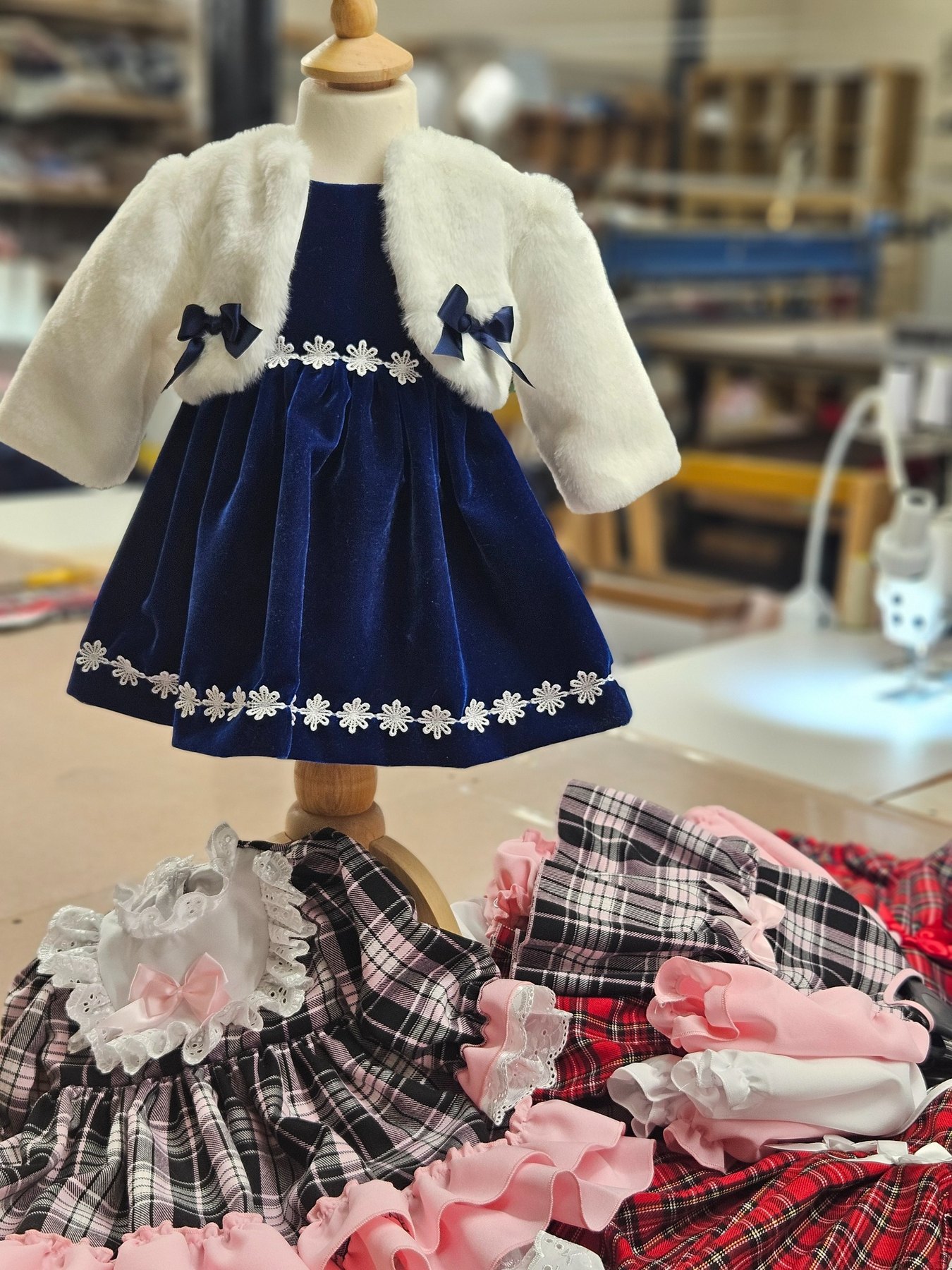 Girls' dress produced by Milena Design Ltd
